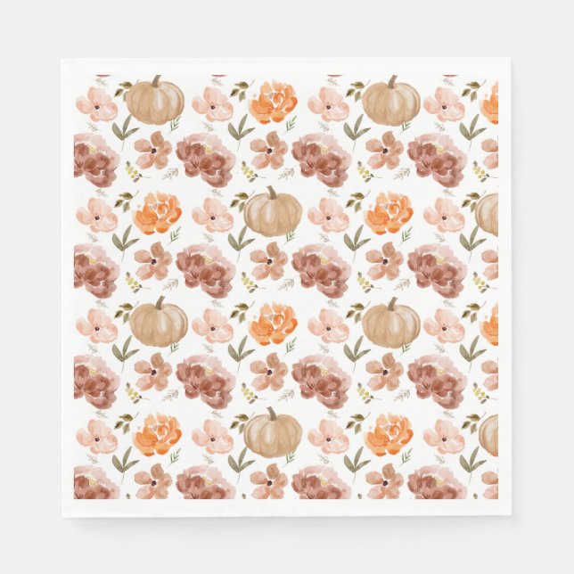 Serviette En Papier Serviettes Petite Citrouille Récolte d'Automne Ser (Devant)