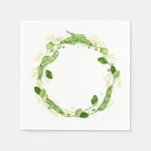 Serviettes Petits Pois Verts