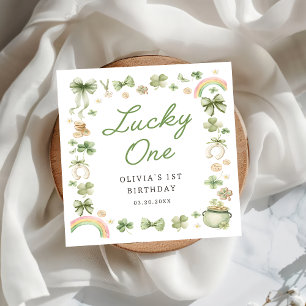 Serviette En Papier Serviettes pour 1er anniversaire Lucky One Shamroc