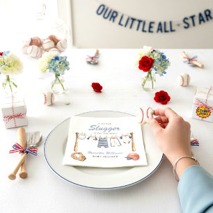 Serviette En Papier Serviettes pour Baby Shower Baseball pour Petit Sl