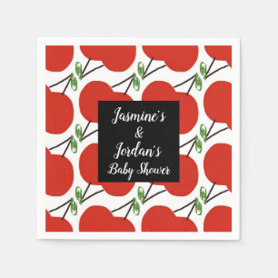 Serviette En Papier Serviettes pour Baby Shower Cerises Amusantes