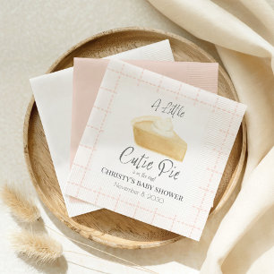 Serviette En Papier Serviettes pour Baby Shower Cutie Pie – Décoration