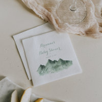 Serviettes pour Baby Shower Green Mountain Country