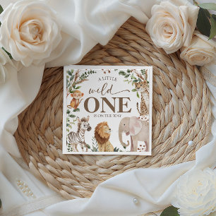 Serviette En Papier Serviettes pour Baby Shower Jungle Safari Wild One
