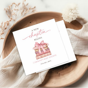 Serviette En Papier Serviettes pour Baby Shower Livre Un Nouveau Chapi
