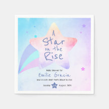Serviettes pour Baby shower | Thème étoile montant
