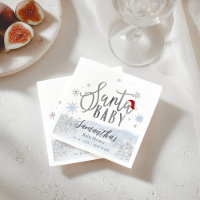 Serviettes pour bébé de Noël Santa Baby Hiver