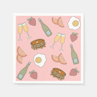 Serviette En Papier Serviettes pour brunch et cocktail pétillant