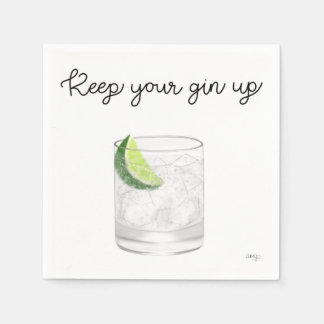 Serviette En Papier Serviettes pour cocktail au gin
