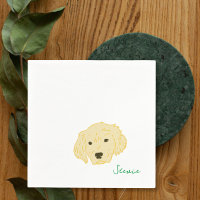 Serviettes pour cocktail Chien Golden Retriever