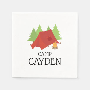 Serviette En Papier Serviettes pour fête d'anniversaire camping sous t