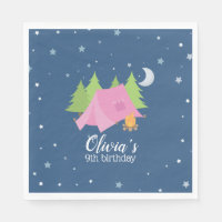 Serviettes pour fête d'anniversaire de camping Ten