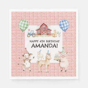 Serviette En Papier Serviettes pour fête d'anniversaire des enfants av
