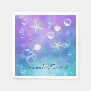 Serviette En Papier Serviettes pour fête d'anniversaire Enchanté sous 
