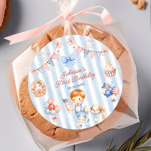 Serviette En Papier Serviettes pour fête d'anniversaire garçon rayures