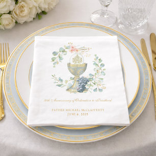 Serviette En Papier Serviettes pour le jubilé de 50 ans Chalice Aquare