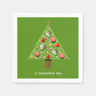 Serviette En Papier Serviettes pour thé de fête de Noël