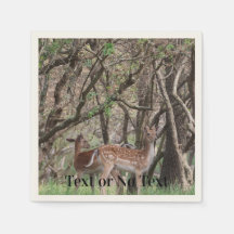 Serviettes Premium Faune Cerf Tacheté