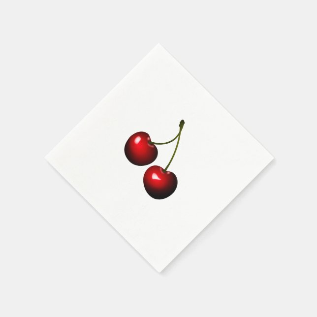 Serviette En Papier Serviettes Red Cherry (Coin)