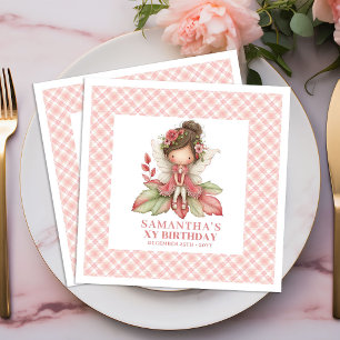 Serviette En Papier Serviettes rose pastel pour l'anniversaire de la j