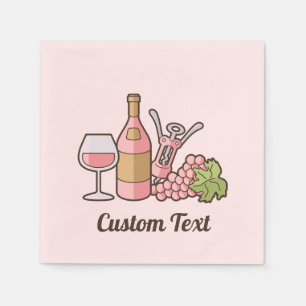 Serviette En Papier Serviettes roses