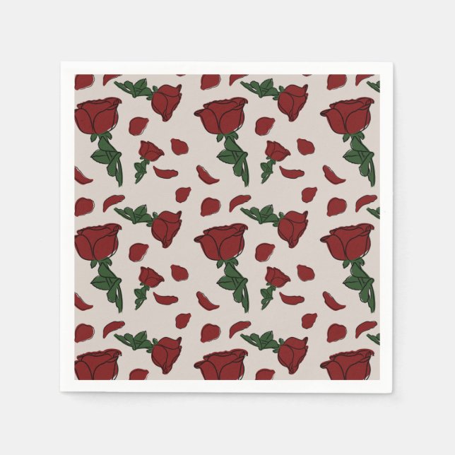 Serviette En Papier serviettes roses (Devant)