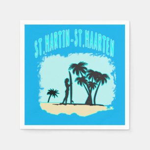 Serviette En Papier Serviettes Saint-Martin San-Maarten