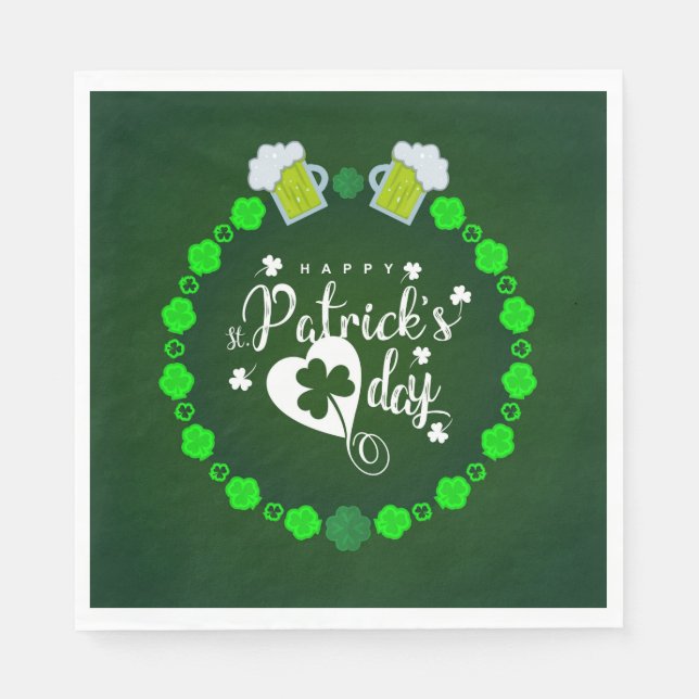 Serviette En Papier Serviettes Saint Patrick (Devant)