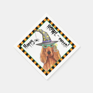 Serviette En Papier Serviettes Sorcière Setter Irlandais