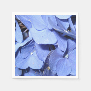Serviette En Papier Serviettes standard de cocktail d'hortensia bleu