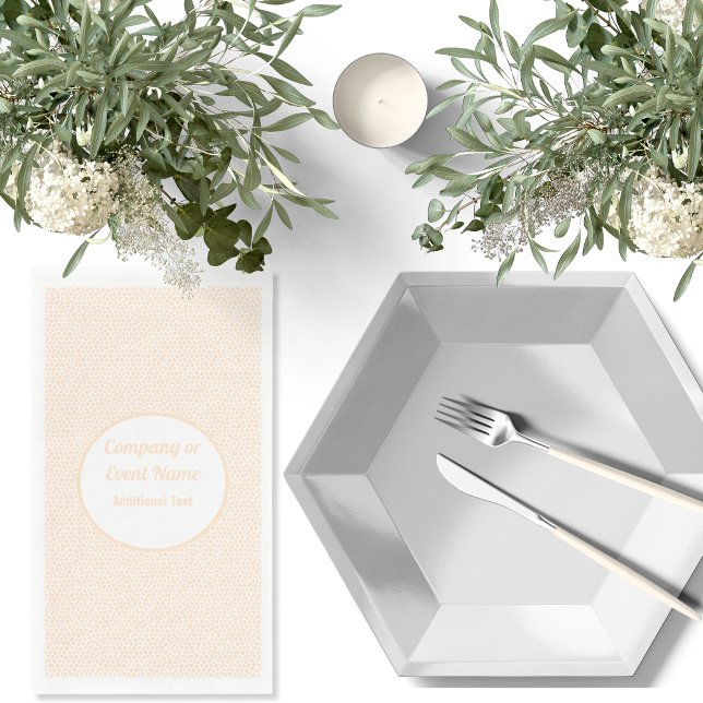 Serviette En Papier Serviettes Terrazzo - Orange Pêche (Terrazzo - Orange Peach - Napkins by Leapfroglisics Shop)