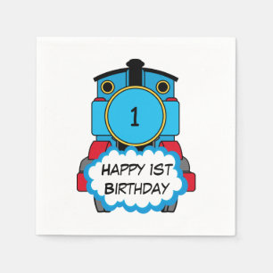 Serviette En Papier Serviettes Train Joyeux Anniversaire