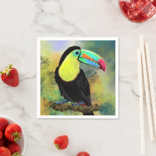 Serviette En Papier Serviettes Tropical Toucan
