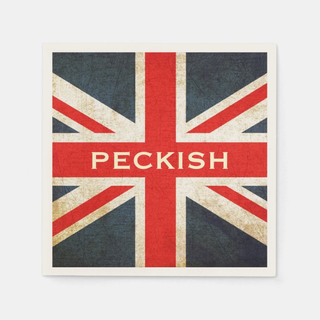 Serviette En Papier Serviettes Union Jack Peckish Party (Devant)