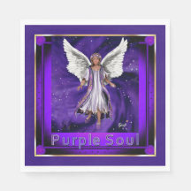 Serviettes violettes