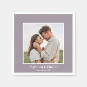 Serviette En Papier Serviettes Violettes pour Fête de Photographie Int
