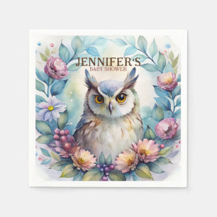 Serviette En Papier Serviettes Whimsical Owl