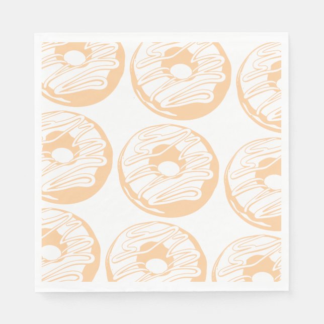 Serviette En Papier Servilleta de papel donuts  (Devant)