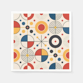 Serviette En Papier Servilleta diseño geométrico