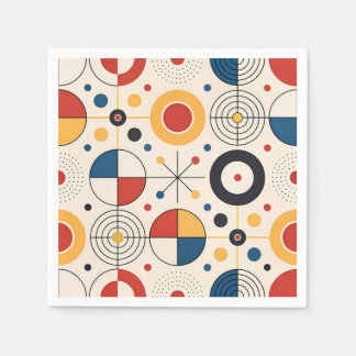 Serviette En Papier Servilleta diseño geométrico
