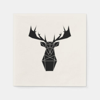 Serviette En Papier Servilletas ciervo negro