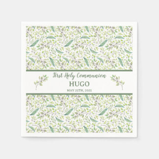 Serviette En Papier Servilletas de papel HUGO Primera Comunión 