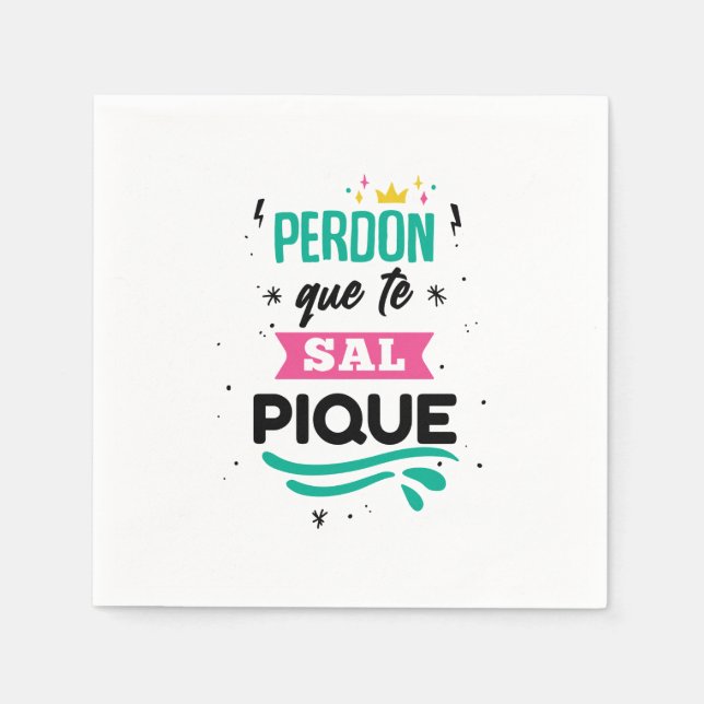 Serviette En Papier Servilletas papel Shakira - Perdón que te salpique (Devant)