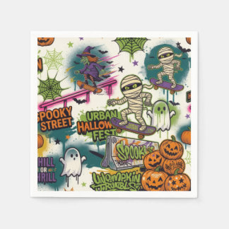Serviette En Papier servilletas urban halloween