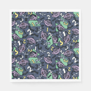 Serviette En Papier Sésame Sésame Count von Count Doodle Motif