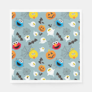 Serviette En Papier Sesame Street Cute Motif Halloween