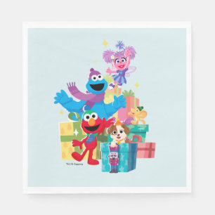 Serviette En Papier Sesame Street Pals and Presents