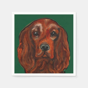 Serviette En Papier Setter Rouge Irlandais