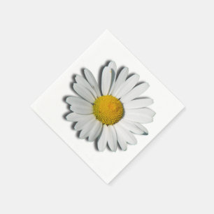 Serviette En Papier Seulement une fleur de marguerite des prés + votr