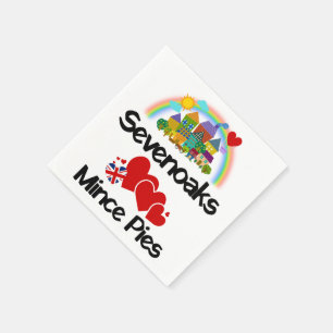 Serviette En Papier Sevenoaks, Kent UK Aime Les Mince Pies